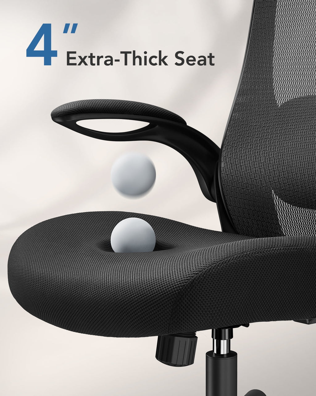 High Back Mesh Ergonomic Office Chair with Lumbar Support & Headrest N39066
