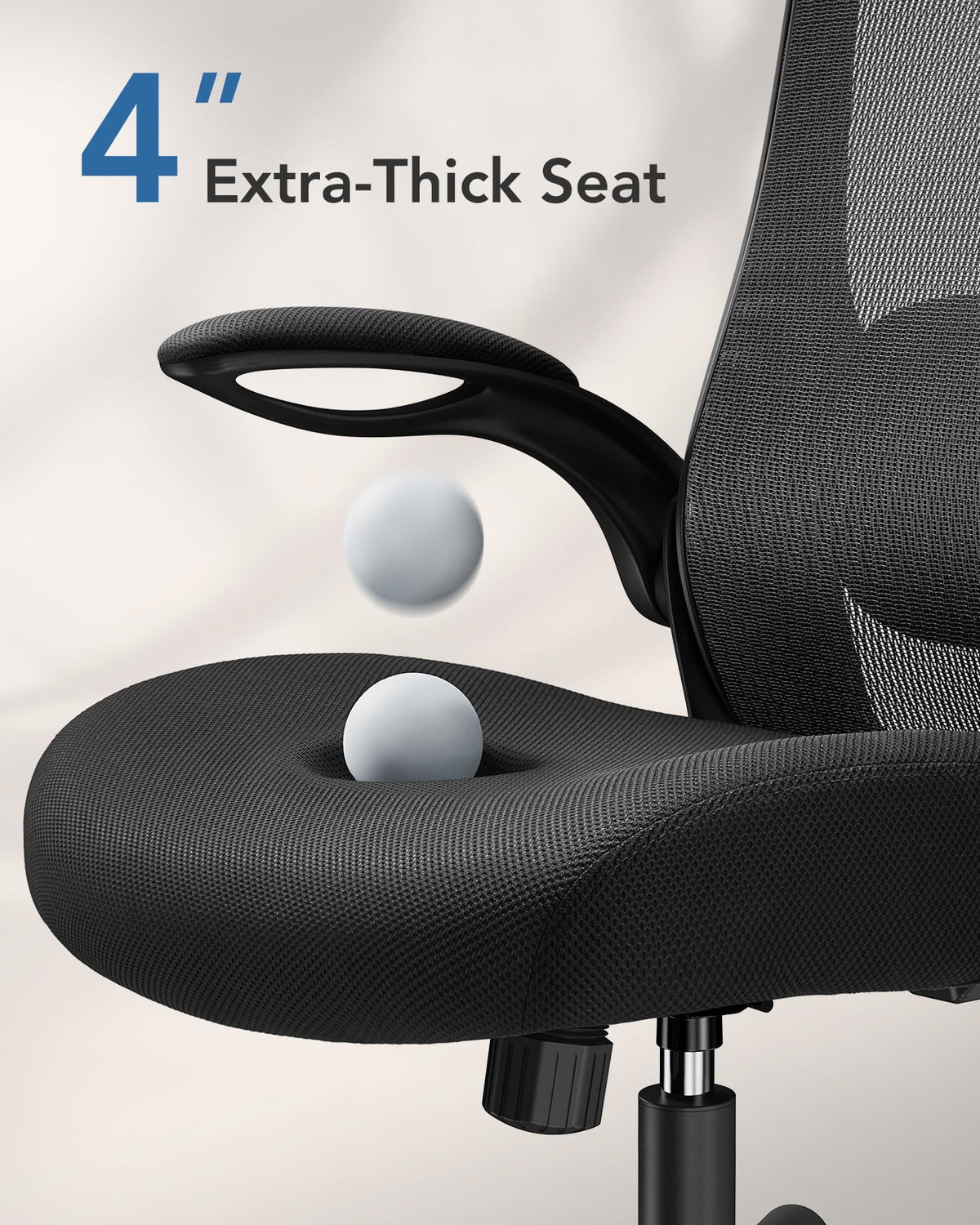 High Back Mesh Ergonomic Office Chair with Lumbar Support & Headrest N39066