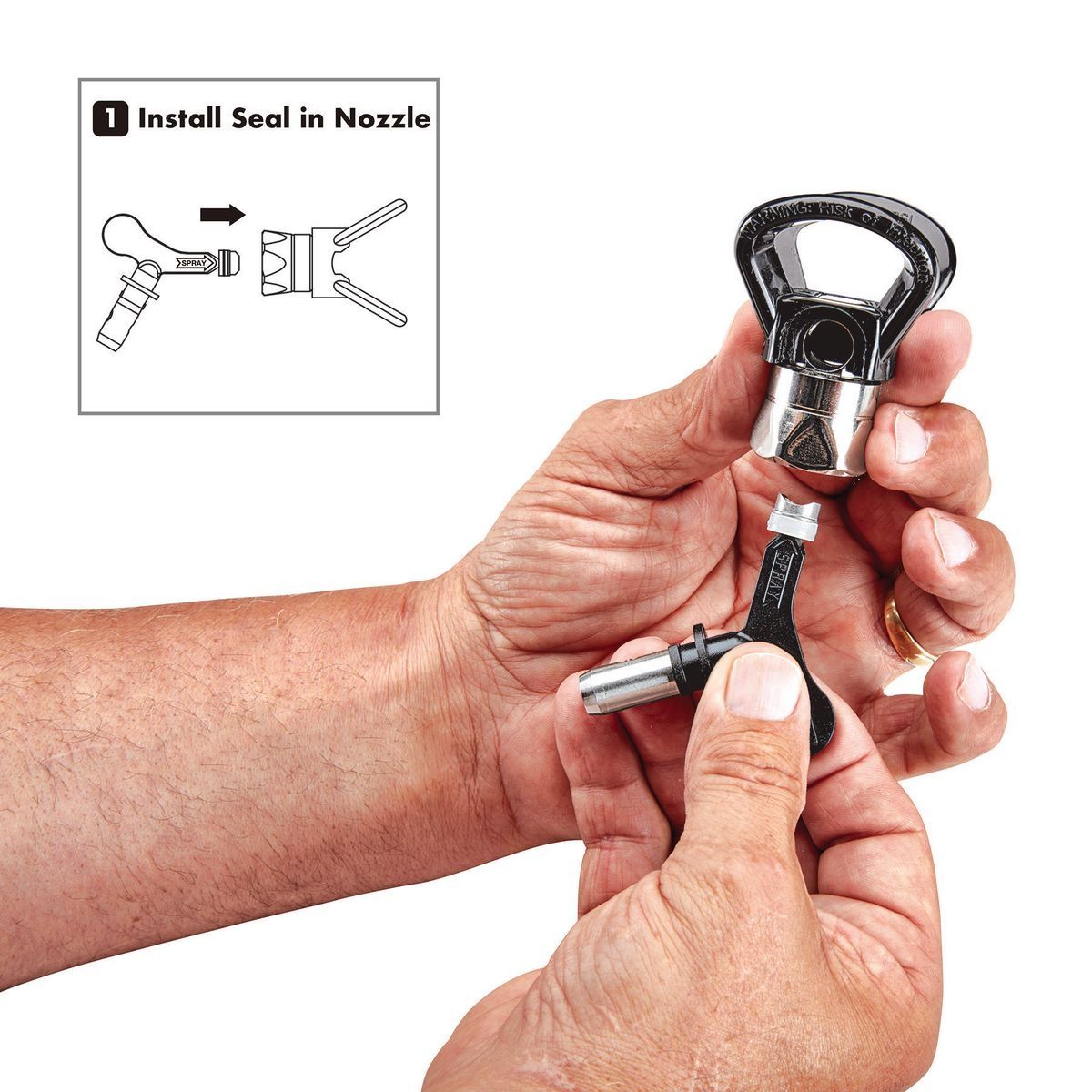 Reversible Airless Paint Spray Tip Q469