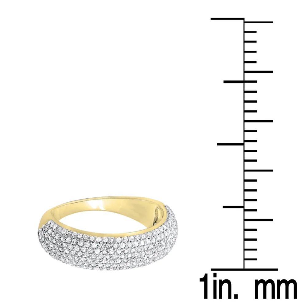 18k Yellow Gold Diamond Wedding Band Ring G549
