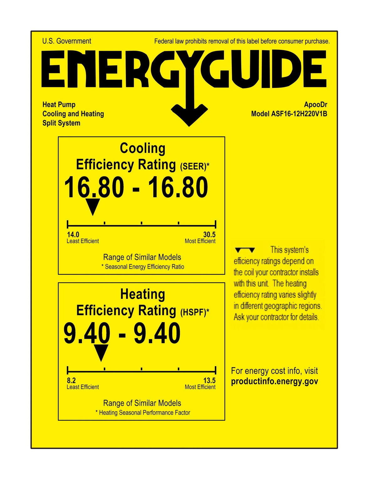 12000 BTU Mini Split Air Conditioner with Heat Pump J469