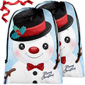 Extra Large Reusable Christmas Drawstring Gift Bags Z52834