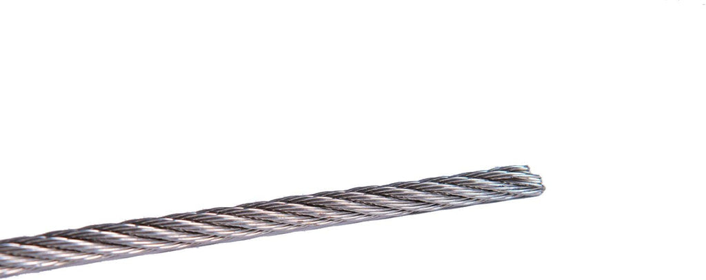 1/8” 7x7 Marine Grade Stainless Steel Semi-Flexible Cable, 250-Foot Spool P347