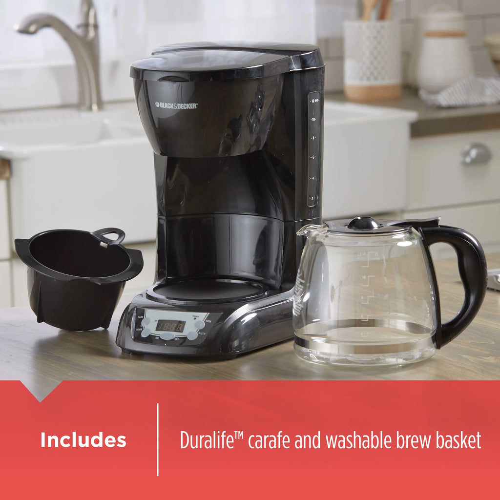 Black 12 Cup Drip Coffee Maker V792299