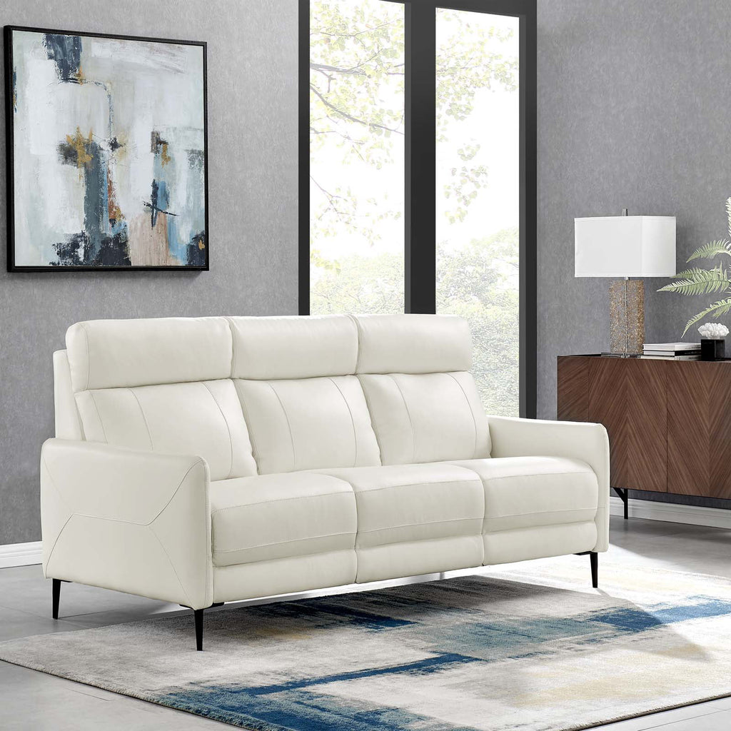 White Leather Sofa P865525
