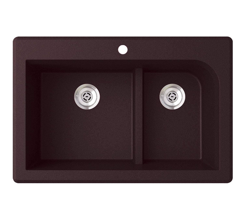 Double Basin Drop-in Kitchen Sink T8546