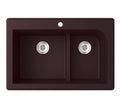 Double Basin Drop-in Kitchen Sink T8546