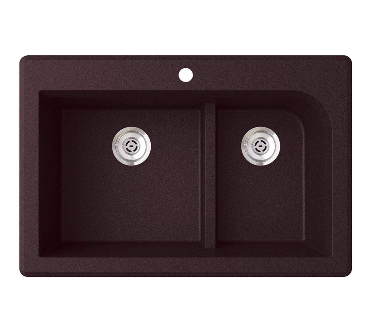Double Basin Drop-in Kitchen Sink T8546