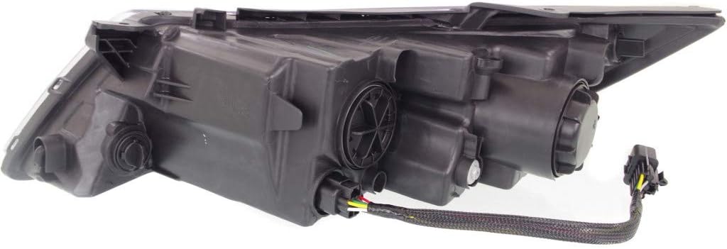 Black Housing Headlight Assembly Passenger Side with Bulbs Q709446